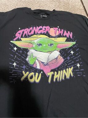 Stronger Than You Think GROGU Disney  Graphic Tee